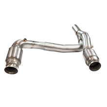 Load image into Gallery viewer, Kooks 2007+ Jeep Wrangler JK w/LS Swap 3in Catted SS Y-Pipe Kooks Headers Required - 37103200