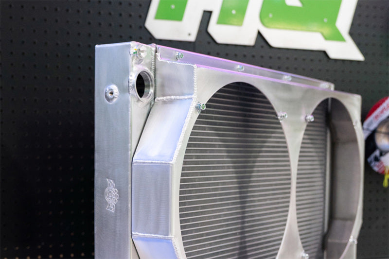 CSF Motorsport Radiator with Shroud - 14in SPAL Brushless Fans - Harnesses - 8374