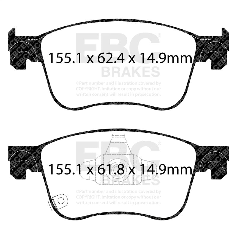 EBC 2022+ Acura Integra 1.5T Bluestuff Front Brake Pads - DP53109NDX