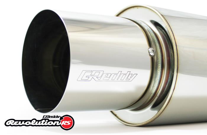 GReddy Universal 2.5in 3-Bolt Tip Revolution RS Muffler - 11001126