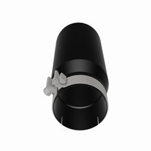 Load image into Gallery viewer, MagnaFlow Tip Stainless Black Coated Single Double Round Single Outlet 5in Dia 4in Inlet 13in L - 35240