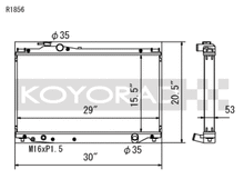 Load image into Gallery viewer, Koyo 93-98 Toyota Supra NA/Turbo (MT) Radiator - R1856