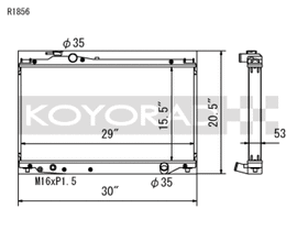 Koyo 93-98 Toyota Supra NA/Turbo (MT) Radiator - R1856