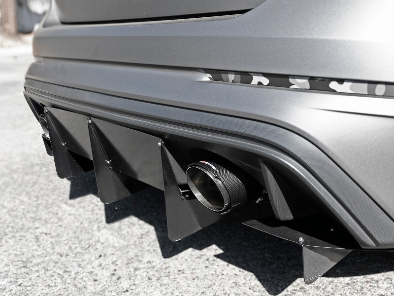 aFe Takeda 3in 304 SS Axle-Back Exhaust System w/ Carbon Fiber Tips 16-18 Ford Focus RS I4-2.3L (t) - 49-33104-C