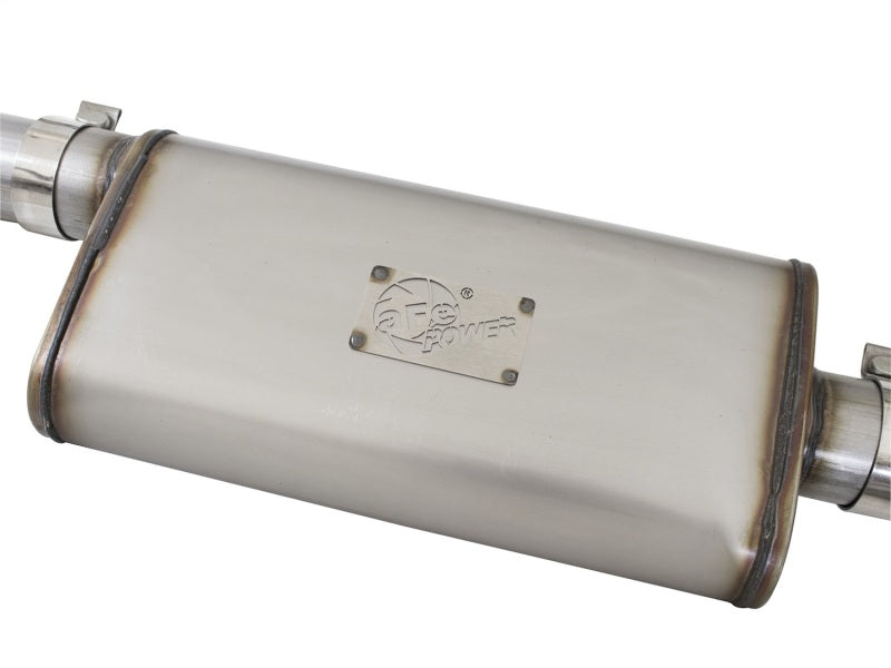 aFe Mach Force-XP Exhaust 3in CB SS 15-17 GM Colorado/Canyon 2.5L/3.6L Side Exit w/ Black Tip - 49-44058-B