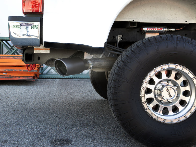 aFe MACHForce XP 4in Cat-Back SS-409 Exhaust w/ Black Tips 2017 Ford Super Duty F-250/F-350 V8-6.2L - 49-43086-B