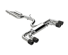 Load image into Gallery viewer, MBRP 2022 Volkswagen Golf R MK8 T304 Stainless Steel 3in Cat-Back, Quad Rear Exit- Carbon Fiber Tip - S46133CF