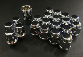 Project Kics 16 LUGS + 4 LOCKS Chrome Bullock And Nut Set - 12X1.50 - W65119
