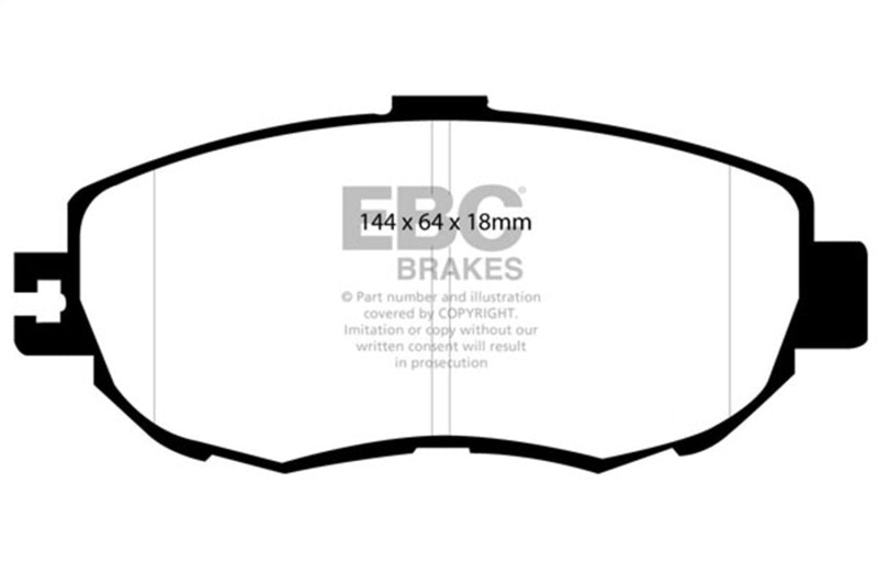 EBC 93-94 Lexus LS400 4.0 Yellowstuff Front Brake Pads - DP41006R