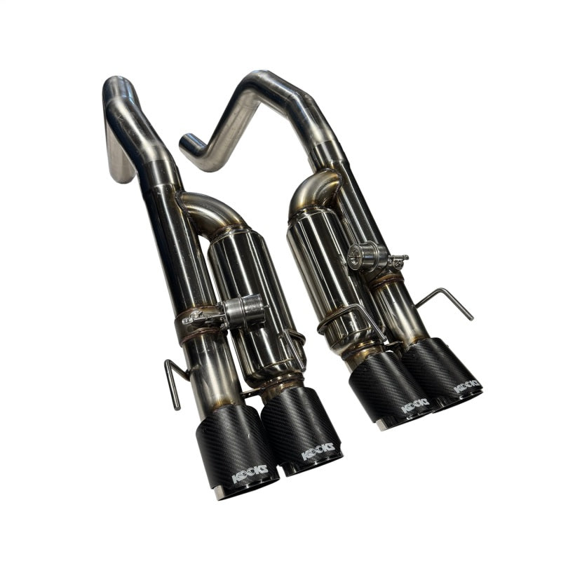 Kooks 09-13 Chevrolet Corvette Z06/ZR1 3in. Valved Axle-Back Exhaust w/ SS Tips - 21606750