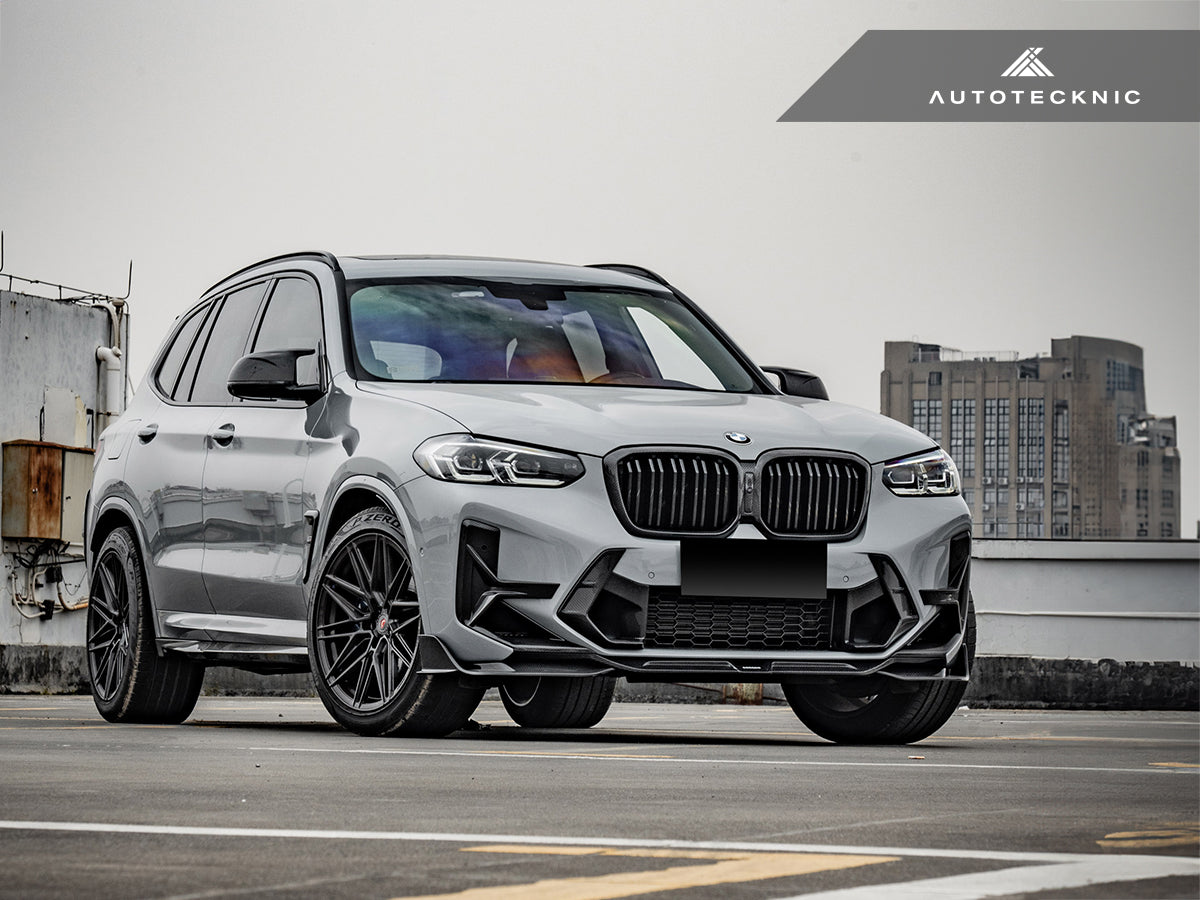 AutoTecknic Dry Carbon Front Bumper Trim Set - BMW F97 X3M LCI | F98 X4M LCI