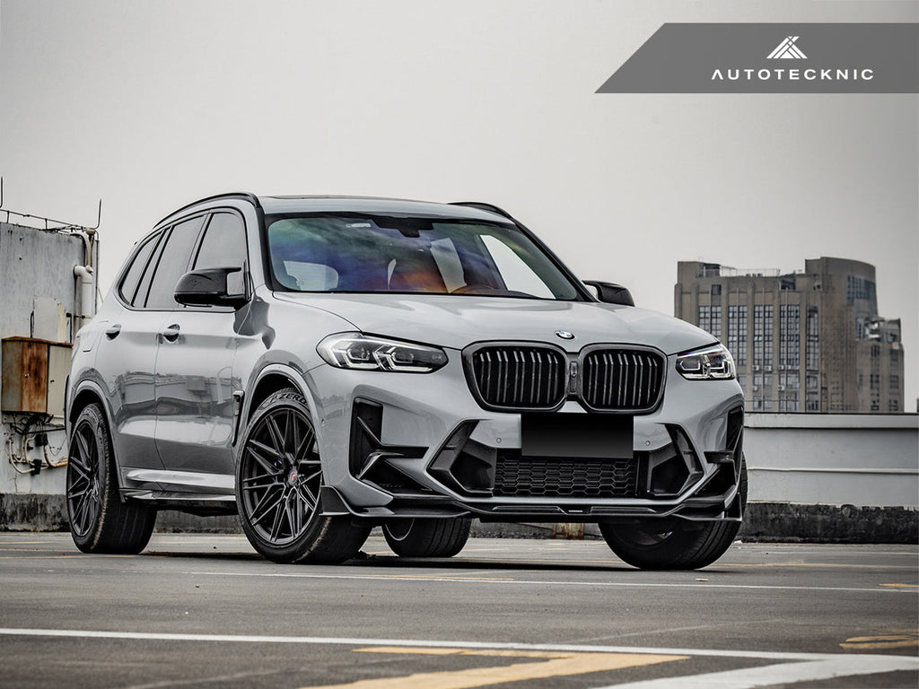 AutoTecknic Dry Carbon Front Bumper Trim Set - BMW F97 X3M LCI | F98 X4M LCI