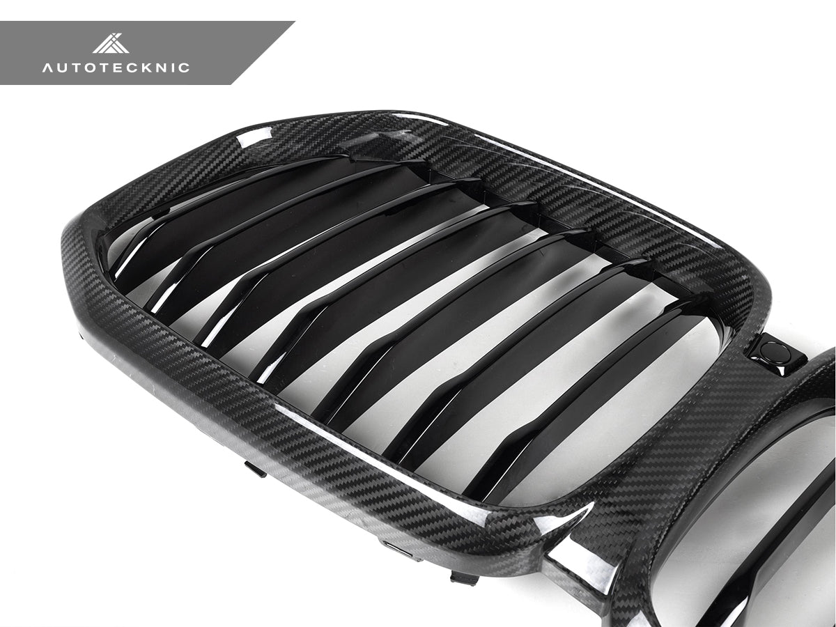 AutoTecknic Dry Carbon Fiber Front Grille - BMW G05 X5 Pre-LCI