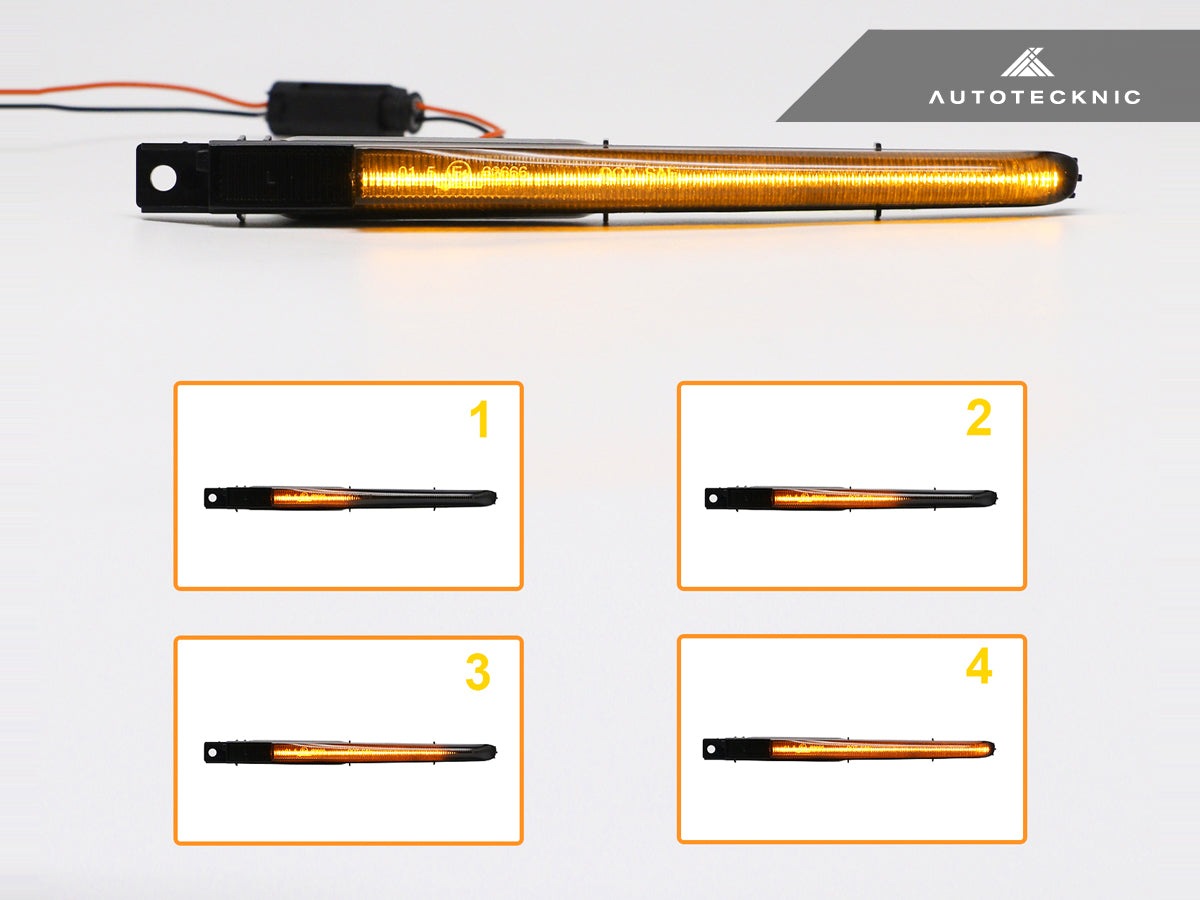 AutoTecknic Tinted Sequential LED Fender Turn Signal Set - BMW F10 M5