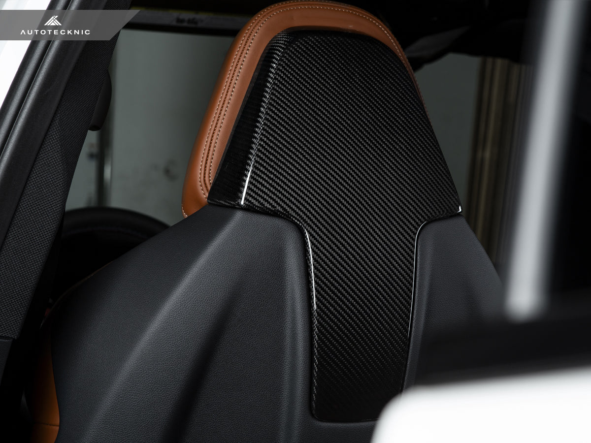 AutoTecknic Dry Carbon Seat Back Cover Set - BMW F97 X3M | F98 X4M