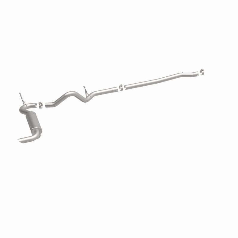 MagnaFlow 12-14 Jeep Wrangler 4dr Single Straight Rear P/S Exit Stainless C/B Performance Exhaust - 15117