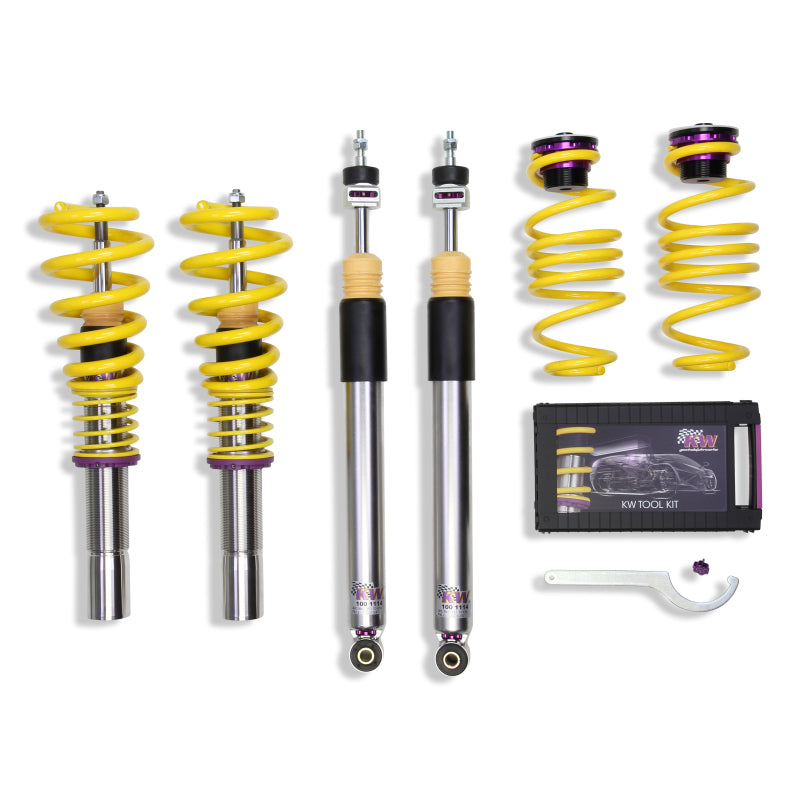 KW Coilover Kit V3 Audi A4 S4 (8K/B8) w/o electronic dampening control Sedan FWD + Quattro - 35210075