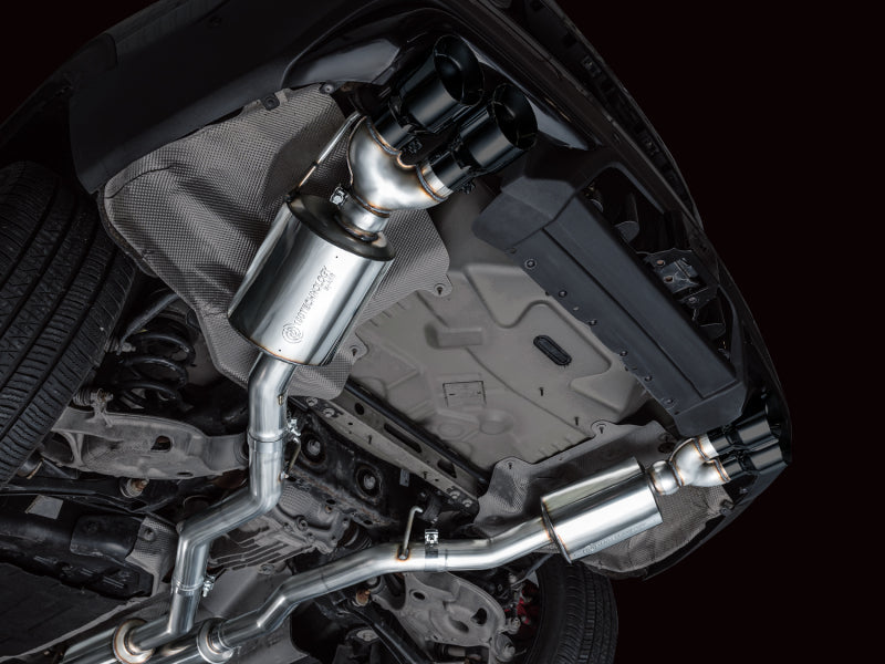 AWE Tuning 2020+ Ford Explorer ST Touring Edition Exhaust w/ Diamond Black Tips - 3015-43625