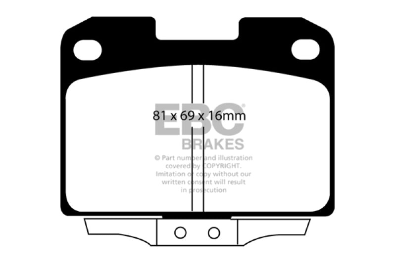 EBC 94-96 Dodge Stealth 3.0 4WD Greenstuff Rear Brake Pads - DP21098