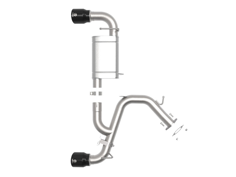 aFe Power Axle Back Exhaust - 19-20 Hyundai Veloster N L4-2.0L (t) - 49-37007-B
