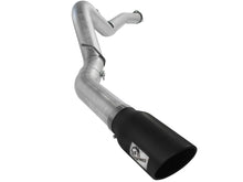 Load image into Gallery viewer, aFe Atlas Exhaust 5in DPF-Back Al Steel 07.5-10 GM Diesel Trucks V8-6.6L (td) LMM (Blk Tip) - 49-04040-B