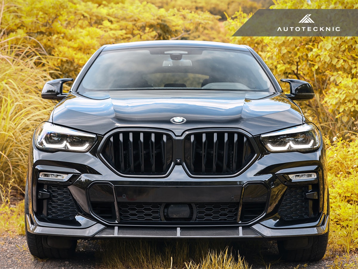 AutoTecknic Performance Dry Carbon Front Lip Set - BMW G06 X6 M-Sport