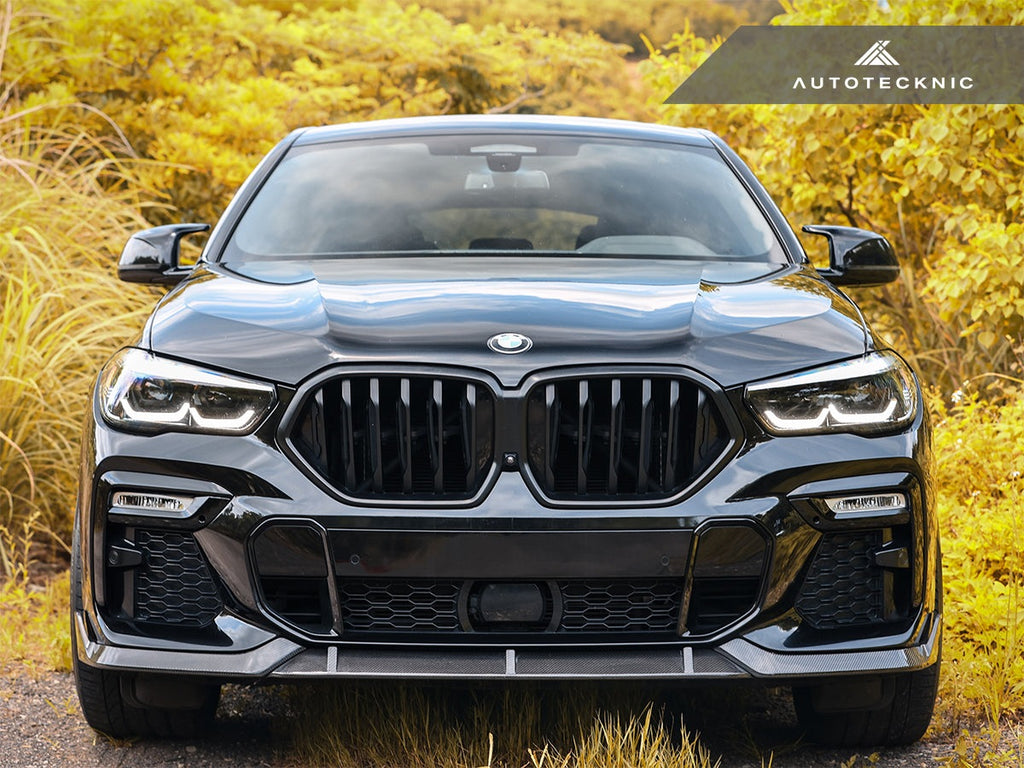 AutoTecknic Performance Dry Carbon Front Lip Set - BMW G06 X6 M-Sport