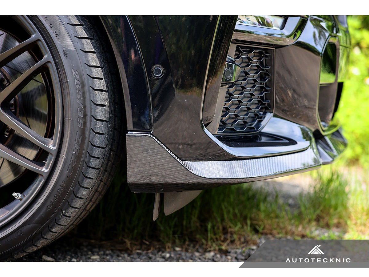 AutoTecknic Performance Dry Carbon Front Lip Set - BMW G06 X6 M-Sport