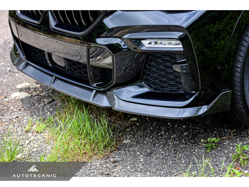 AutoTecknic Performance Dry Carbon Front Lip Set - BMW G06 X6 M-Sport