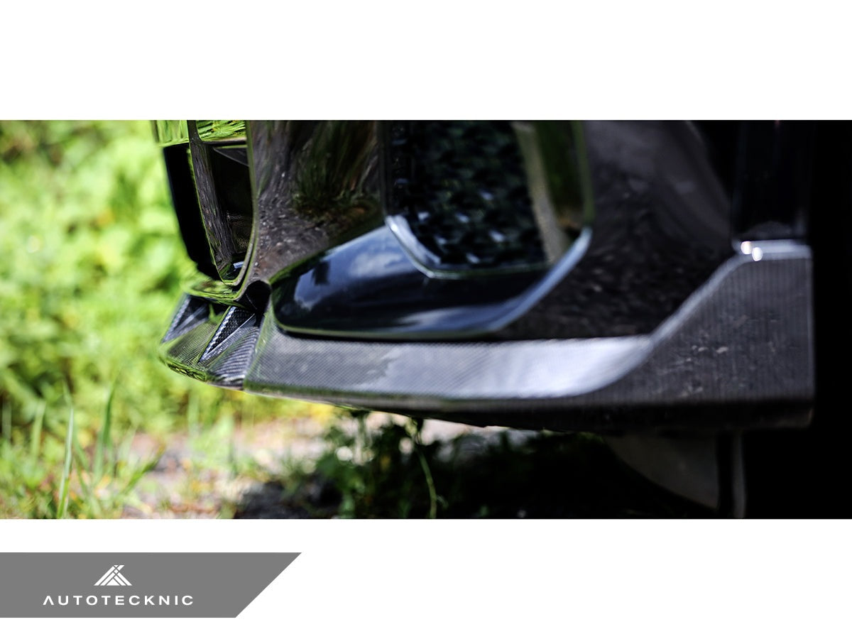 AutoTecknic Performance Dry Carbon Front Lip Set - BMW G06 X6 M-Sport