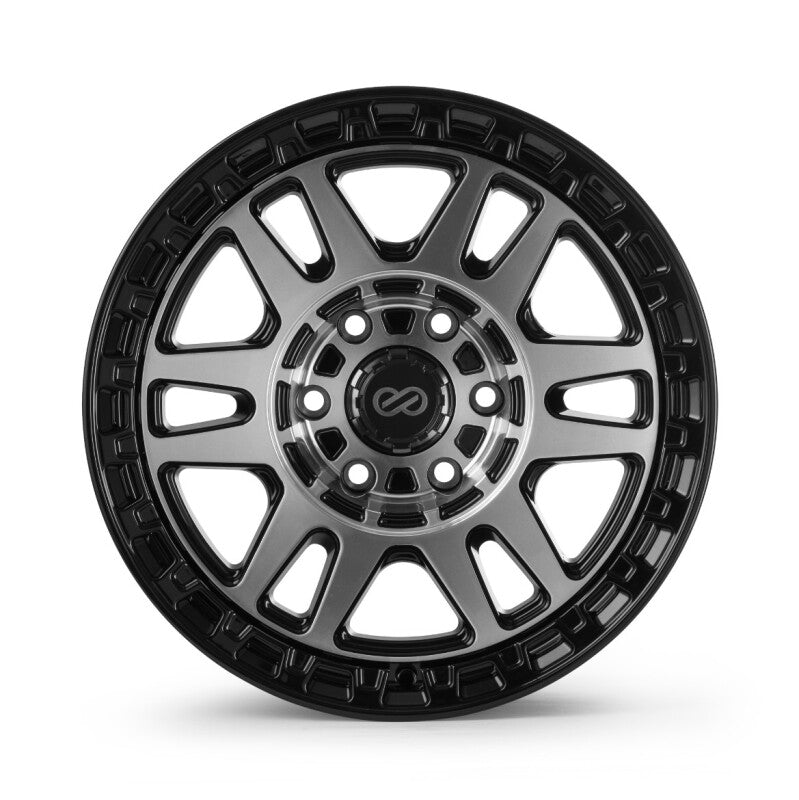 Enkei Trail-Tracker 18x9 / 6x139.7 BP / ET42 / 106.1mm Bore - Matte Black Machined Wheel - 560-890-8442BKM