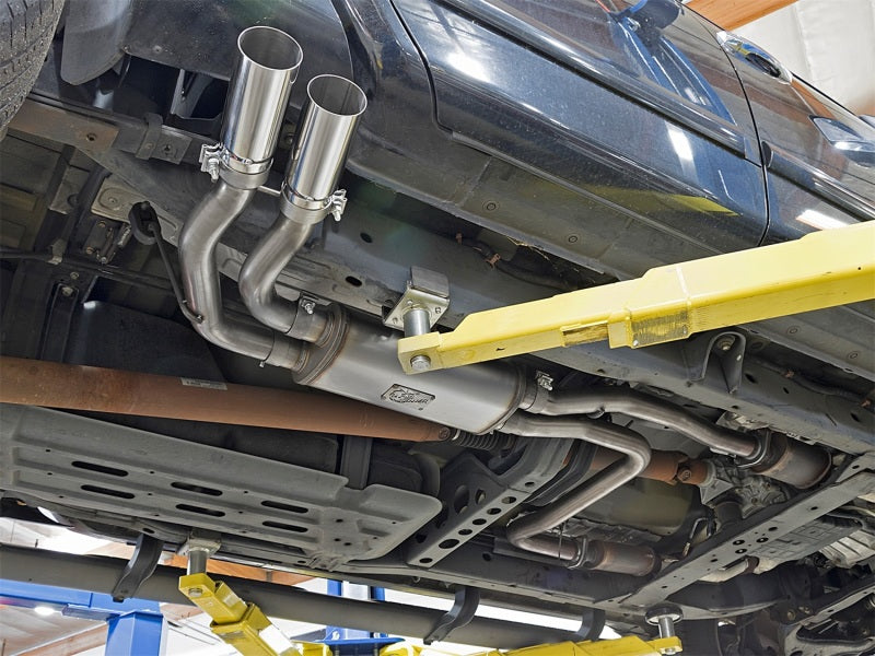 aFe Rebel Series 3in SS Cat-Back Exhaust System w/ Polished Tip 04-15 Nissan Titan V8 5.6L - 49-46124-P