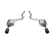 Load image into Gallery viewer, Corsa 24+ Frd MustangGT Touring Axle-Back Ex.Sys 3.0in Dual Rear Exit w/4.5in Blk PVD StraightCutTip - 21257BLK