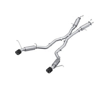 Load image into Gallery viewer, MBRP 2012+ Jeep Grand Cherokee SRT 6.4L 3in Dual Rear Exit T304SS Catback Exhaust - CF Tips - S55253CF