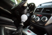 Load image into Gallery viewer, Cobb Subaru 6-Speed COBB Shift Knob - White w/Stealth Black Collar (Non-Weighted) - 213350-W-BK