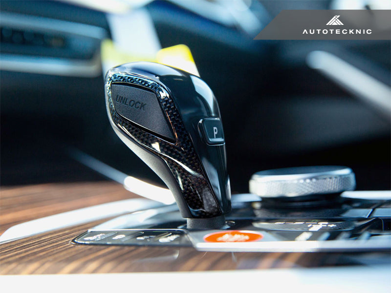 AutoTecknic Carbon Fiber Gear Selector Side Trims - BMW G22 4-Series