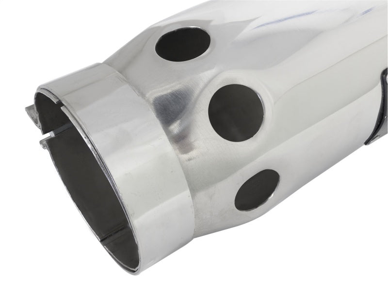 aFe Power Intercooled Tip Stainless Steel - Polished 4in In x 5in Out x 12in L Bolt-On - 49T40501-P121