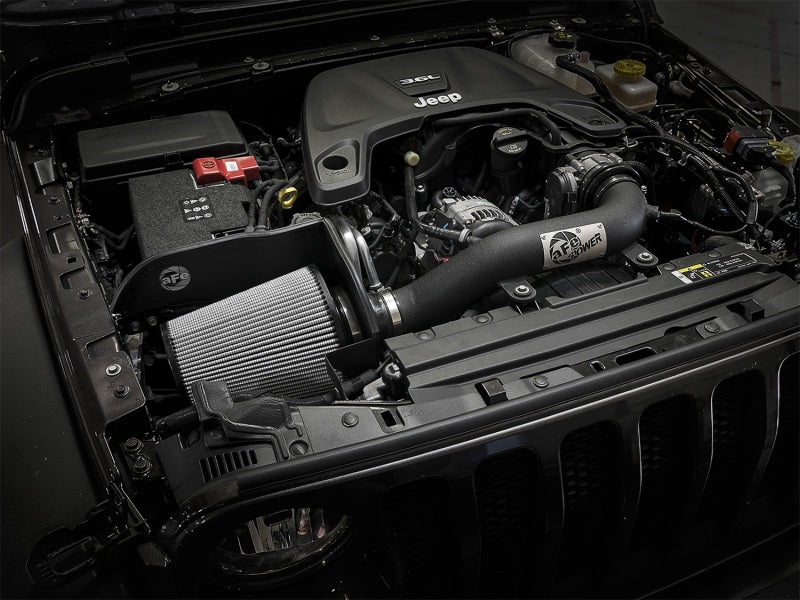 aFe Magnum FORCE Stage-2 XP Pro DRY S Cold Air Intake System 2018+ Jeep Wrangler (JL) V6 3.6L - 51-13002-B