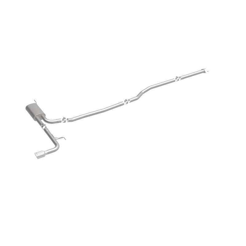 MagnaFlow Cat Back, SS, 2.5in, Street, Single Straight Pass. Polished 4in Tip, 2015 Ford Fusion 2.5L - 19096