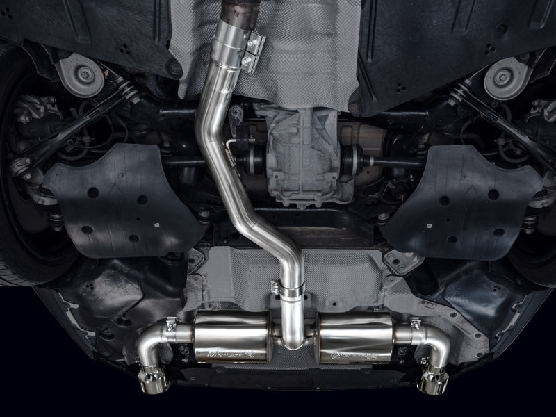 AWE Tuning 19-23 BMW 330i / 21-23 BMW 430i Base G2X Touring Axle-Back Exhaust - Chrome Silver - 3015-32429