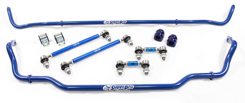 SuperPro 2018 Kia Stinger Base Front / Rear 24mm F/18mm Rear Adjustable Sway Bar and Link Set - RCSTING0100KIT