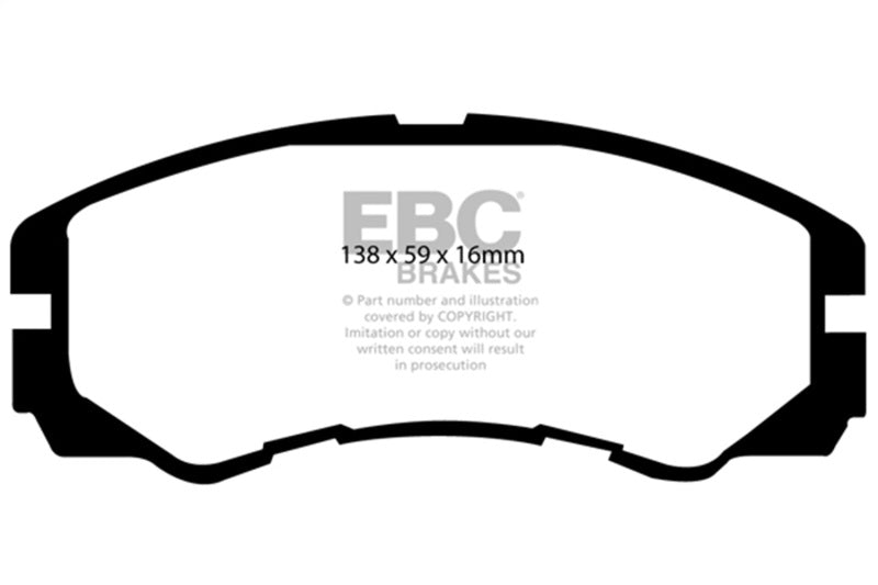 EBC 96-98 Acura SLX 3.2 Greenstuff Front Brake Pads - DP6973