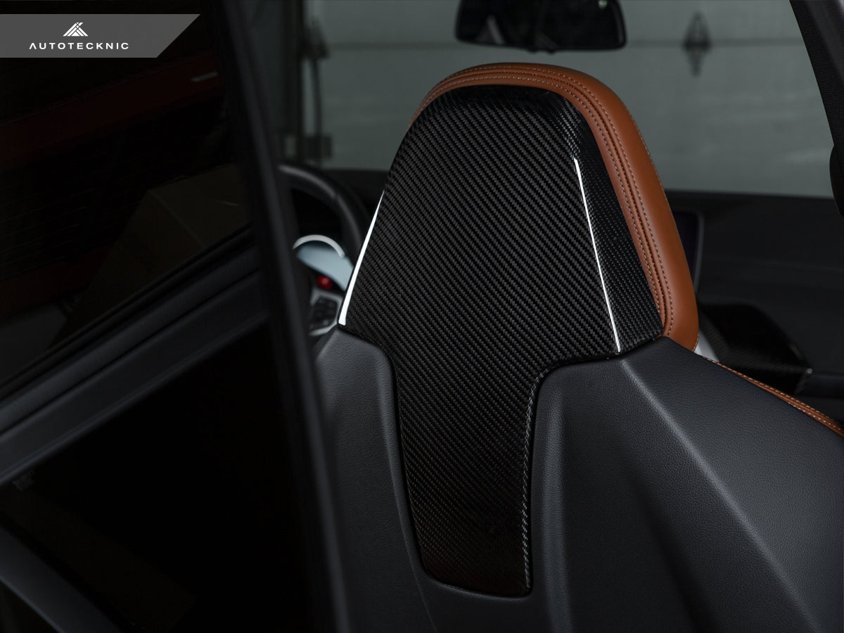 AutoTecknic Dry Carbon Seat Back Cover Set - BMW F97 X3M | F98 X4M