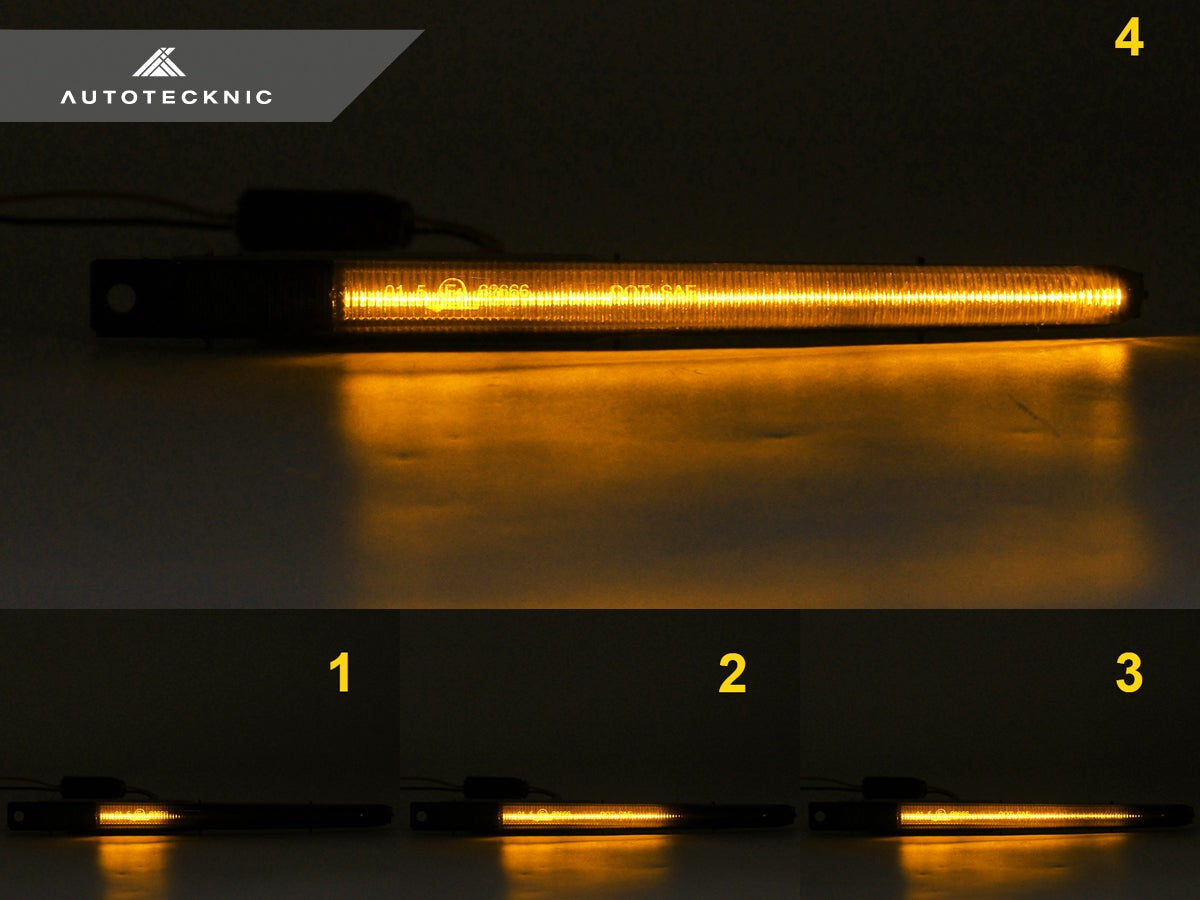 AutoTecknic Tinted Sequential LED Fender Turn Signal Set - BMW F10 M5