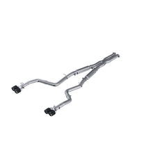 Load image into Gallery viewer, MBRP 15-16 Dodge Challenger RT 5.7L T304 SS 3in Dual Rear Cat-back CF Quad Tips - Street - S71153CF