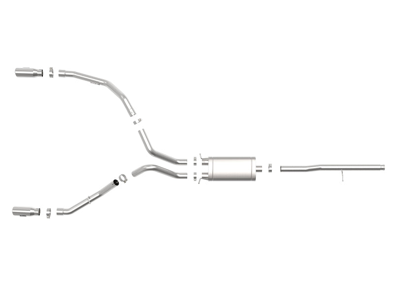 aFe Apollo GT Series 3in 409SS GM Silverado/Sierra 1500 09-19 V6-4.3/V8-4.8/5.3L - Polished - 49-44112-P
