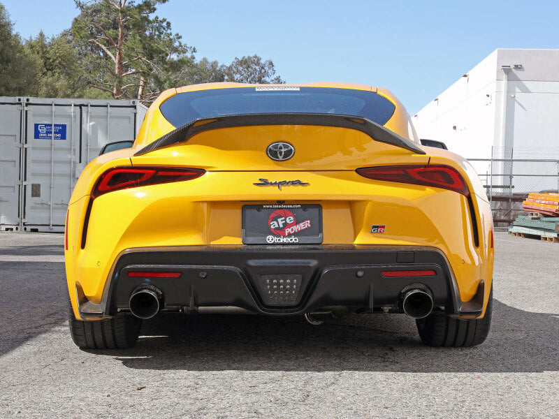 aFe POWER Takeda 2021 Toyota Supra 2.0L (t) 2.5in-3in 304 SS CB Exhaust w/ Polished Tips - 49-36050-P