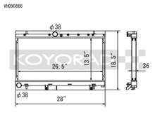 Load image into Gallery viewer, Koyo 2002 Subaru Impreza WRX 2.0L Turbo Radiator - VH090866