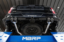 Load image into Gallery viewer, MBRP 19-21 Chevy Silverado 1500 6.2L 2.5in Dual Split Rear Cat Back w/ Quad Carbon Fiber Tips- T304 - S50053CF