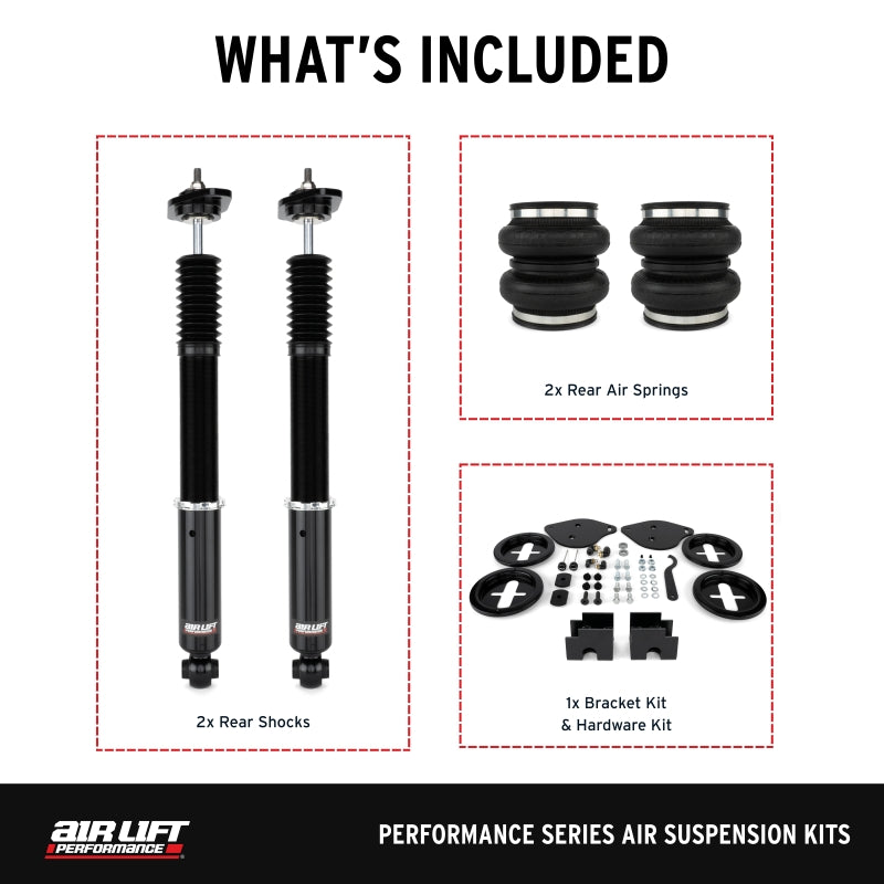 Air Lift 11-23 Dodge Charger / 15-23 Dodge Challenger Performance Rear Kit - 76517